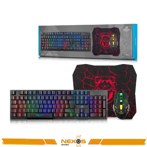 [1111113846] TECLADO ENKORE BRAVIO 4 GAMING KIT 4 EN 1