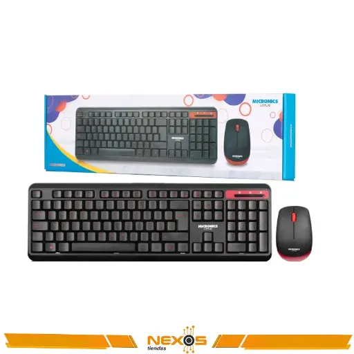 [1111113877] TECLADO MICRONICS LOTUS MIC T808 KIT TECLADO + MOUSE WIRELESS