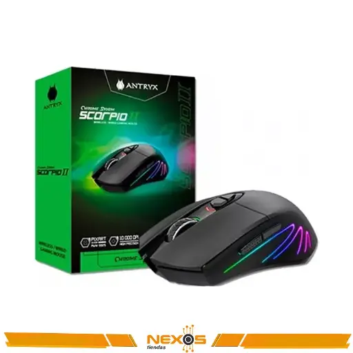 [1111113583] MOUSE ANTRYX SCORPIO II INALAMBRICO