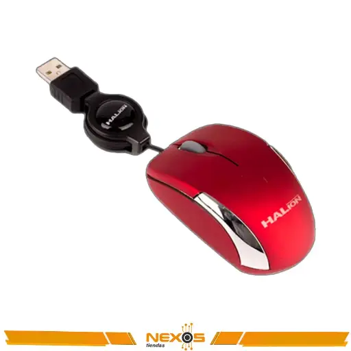 [1111113614] MOUSE HALION HERMES MINI M1858 USB RETRÁCTIL