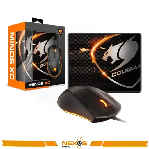 [1111113588] MOUSE COUGAR MINOS XC GAMER MOUSE MINOS XC + PAD SPEED XC