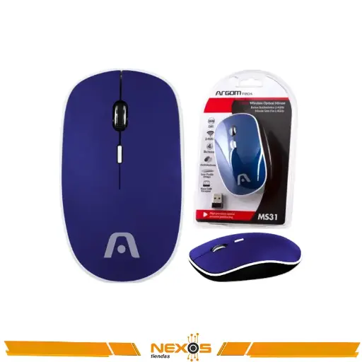 [1111113585] MOUSE ARGOMTECH MS31 OPTICO INALAMBRICO