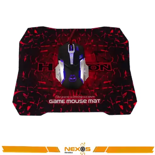[1111113607] MOUSE HALION ALASKA HA-920P KIT + PAD MOUSE GAMER