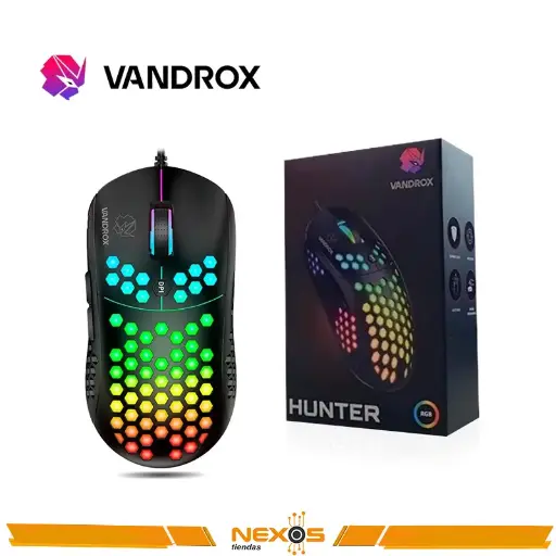 [1111113693] MOUSE VANDROX HUNTER GAMING USB RGB
