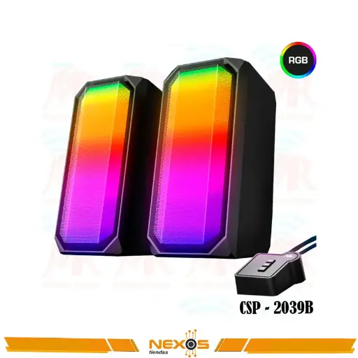 [1111113733] PARLANTES AVATEC CSP-2039B, NEGRO, RGB