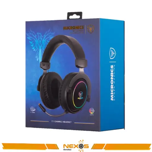 [1111113286] AURICULAR MICRONICS STINGRAY MIC HG821 7.1 GAMER USB RGB