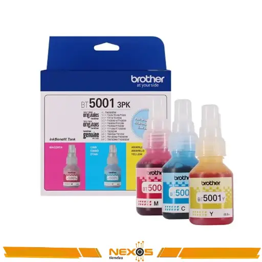 [1111113904] TINTA BROTHER BT5001 3PK