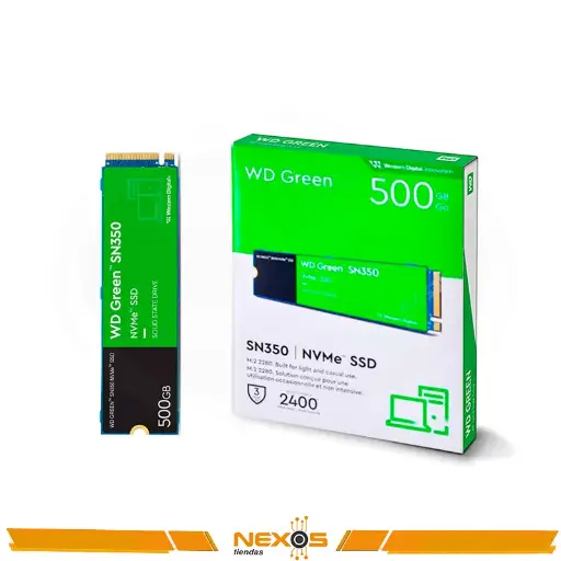 [1111113937] UNIDAD SOLIDA WD 500GB GREEN SN350 M.2 2280 NVME 