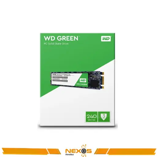 [1111113938] UNIDAD SOLIDA WD GREEN SATA M.2 2280 240GB 6.0 GBPS