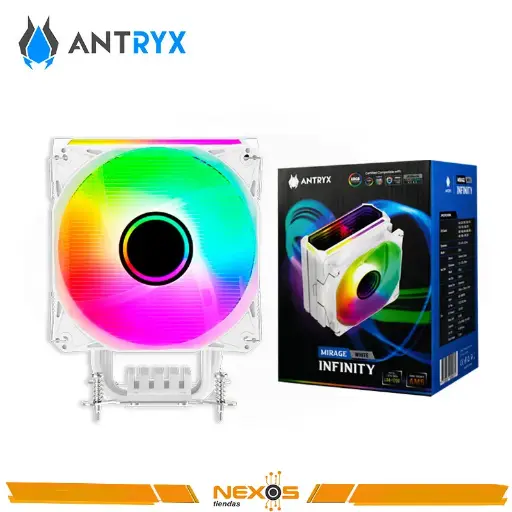 [1111113375] COOLER PARA PC ANTRYX MIRAGE INFINITY WHITE ARGB