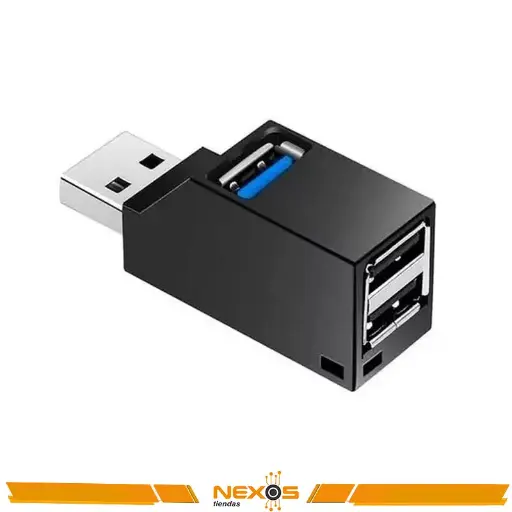 [1111113415] HUB USB MINI 3 PUERTOS USB 3.0 NEGRO
