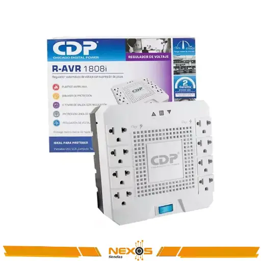 [1111113394] ESTABILIZADOR CDP R-AVR1808I 1800VA 1000W 8 SALIDAS