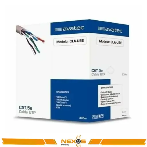 [1111113308] CABLE UTP AVATEC CATEGORIA 5E 305 METROS