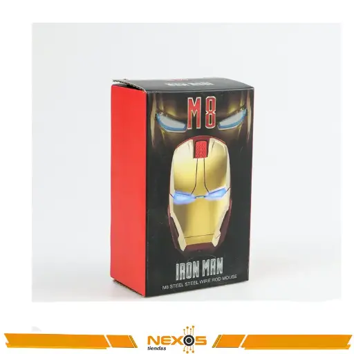 [111151836] MOUSE WIRELESS IRON MAN M8 STEEL RED
