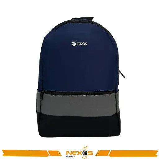 [111151811] MOCHILA PARA LAPTOP TEROS TE-IDS2054, POLIÉSTER, NOTEBOOK HASTA 15.6", COLOR AZUL + GRIS + NEGRO
