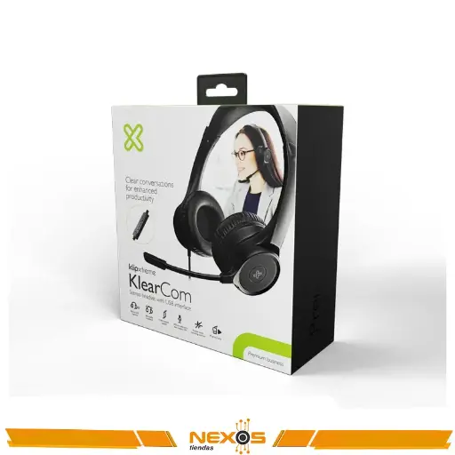 [111151686] AURICULARES KLIP XTREME CLEAR COM KCH-510 ESTÉREO CON INTERFAZ USB