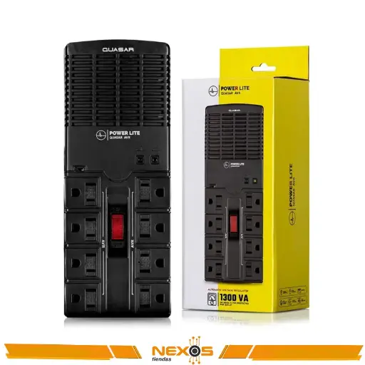 [111151755] ESTABILIZADOR POWER LITE QUASAR AVR PLI1300 8 SALIDAS