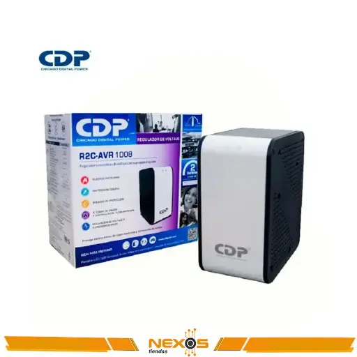 [1111111598] ESTABILIZADOR CDP R2C-AVR1008, 1000VA / 500W, 170-270 VAC 8 SALIDAS
