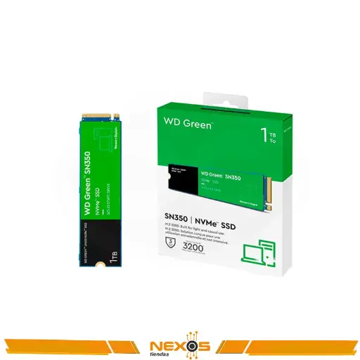[11111186] UNIDAD SOLIDA WD GREEN SN350 1TB NVME M.2 2280 PCIE GEN3 X4
