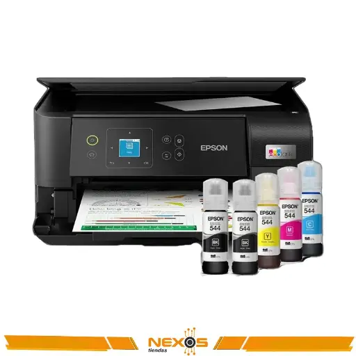 [1111111789] IMPRESORA EPSON ECOTANK L3560 MULTIFUNCIONAL IMPRIME COPIA ESCANEA WIFI NEGRO Y COLORES