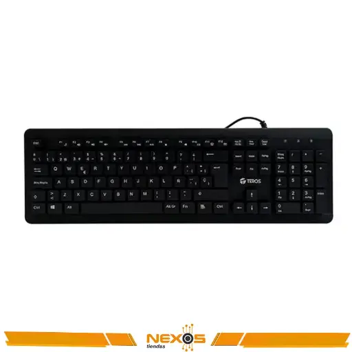 [111151892] TECLADO TEROS TE-4065N, LAVABLE A PRUEBA DE AGUA, IPX7, USB, Negro