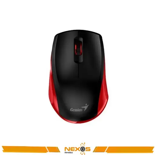[111151823] MOUSE GENIUS NX-8006S WIRELESS SILENT ERGONOMICO NEGRO/ROJO