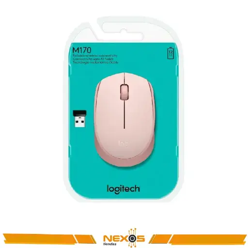 [111151825] MOUSE LOGITECH M170 WIRELESS OPTICO ROSADO