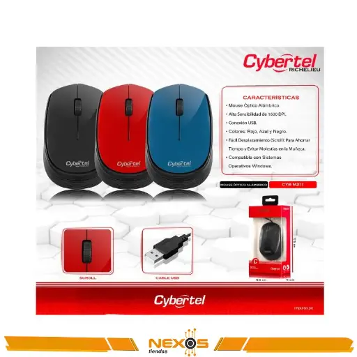 [111151814] MOUSE CYBERTEL STYLE – CYB M312