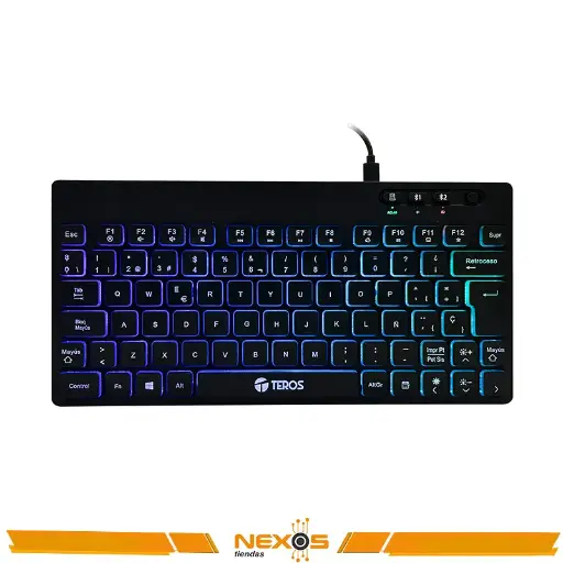 [111151893] TECLADO TEROS TE-4066G INALAMBRICO, RGB BACKLIT, BLUETOOTH