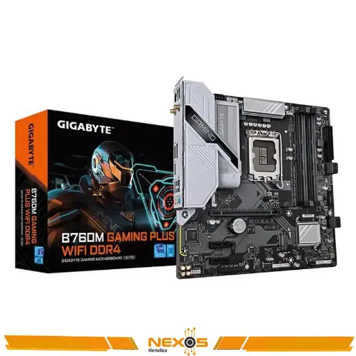 [11111111478] PLACA MADRE GIGABYTE B760M GAMING PLUS WIFI DDR4 CHIPSET INTEL B760, LGA1700, mATX 