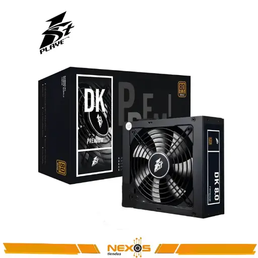[11111111287] FUENTE DE PODER 1STPLAYER 800W ATX, PS-800AX, 80 PLUS BRONZE COLOR NEGRO