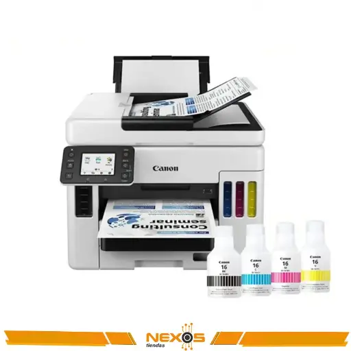 [111151769] IMPRESORA CANON MAXIFY GX7010 MULTIFUNCIONAL IMPRIME, COPIA, ESCANEA, NEGRO Y COLORES, ADF/FAX/WIFI