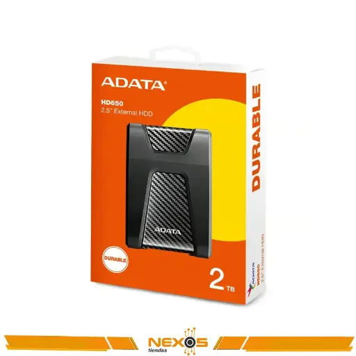 [111151743] DISCO DURO EXTERNO ADATA ANTIGOLPES HD650 2TB NEGRO