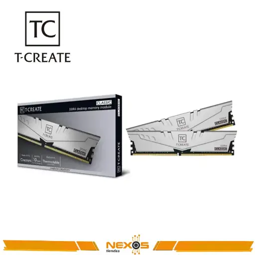 [111111485] MEMORIA RAM TEAMGROUP T-CREATE CLASSIC 16GB (2X8) DDR4-3200MHZ