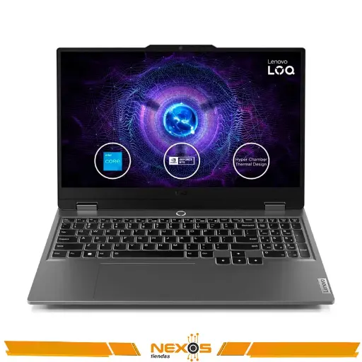[11111111034] LAPTOP LENOVO LOQ 15IAX9, CORE I5-12450HX 4.4GHZ, 8GB DDR5-4800MHz, SSD 512GB M.2, RTX 3050 6GB, 15.6 PULG FHD IPS (1920 x 1080)