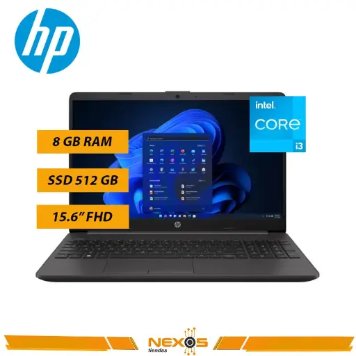 [1111111478] LAPTOP HP 250 G9, CORE I3-1215U 1.20/4.40GHz, 8GB DDR4-3200MHz (1x8GB), SSD 512 M.2 NVME, 15.6” LCD LED HD