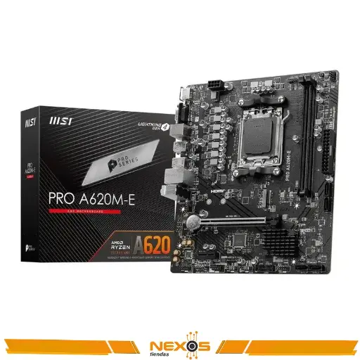 [11111111248] PLACA MADRE MSI PRO A620M-E ,CHIPSET AMD A620, SOCKET AM5, HDMI, VGA, MATX