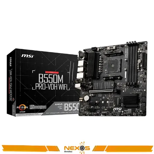 [1111112482] PLACA MADRE MSI B550M PRO-VDH-WIFI, AMD B550, AM4 Socket, VGA, HDMI, DP, USB 3.2 Gen1