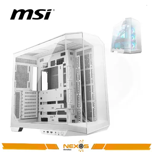 [1111111432] CASE MSI MAG PANO 100L PZ/ WHITE MICRO ATX MID TOWER