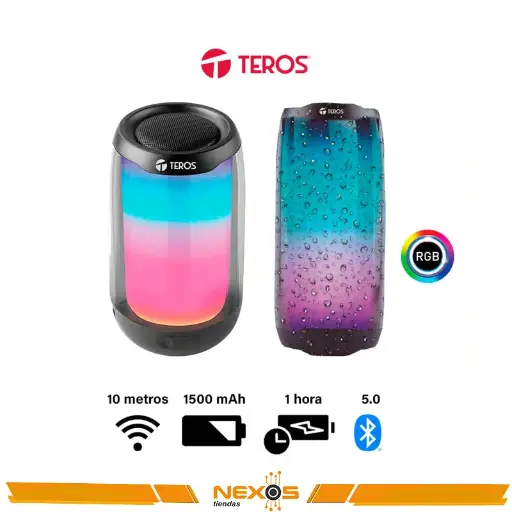 [111151841] PARLANTE TEROS TE-6044N BLUETOOTH, 5W, 1500MAH, NEGRO
