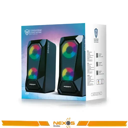 [1111111459] PARLANTE MICRONICS SPARKO S300 USB RGB 2.0 GAMING