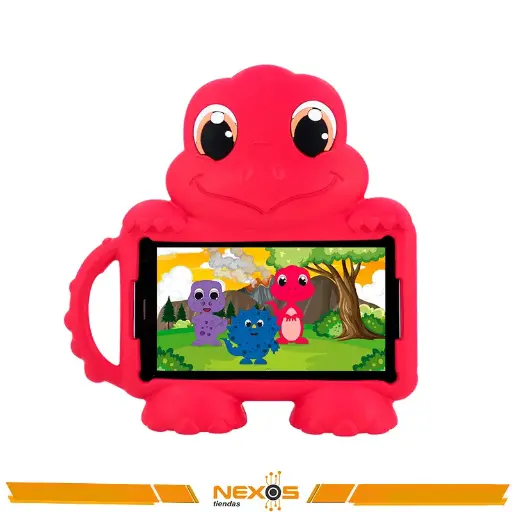 [111111520] TABLET ADVANCE INTRO TR8990 TR8990 MORADO, 7" IPS 1024X600, ANDROID 14 GO, 4G, DUAL SIM, 32GB, RAM 2GB, ROJO + MOCHILA