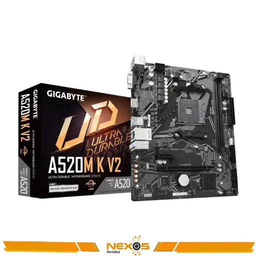 [11111111651] PLACA MADRE GIGABYTE A520M K V2 CHIPSET AMD A520, SOCKET AM4, MICRO ATX