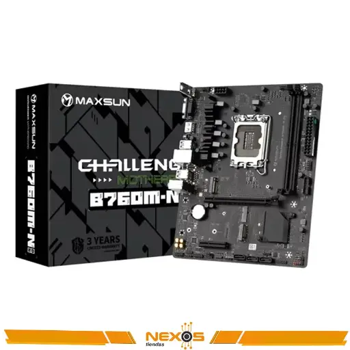 PLACA MADRE MAXSUN B760M-N D5 CHIPSET INTEL B760, LGA1700, MATX