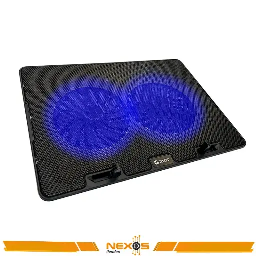 COOLER PARA NOTEBOOK TEROS TE-7020N COMPATIBLE CON NOTEBOOKS DE HASTA 15.6", 2 FAN DE 12CM