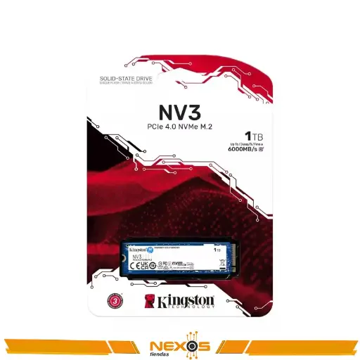 UNIDAD SOLIDA KINGSTON NV3 1TB NVME PCIe 4.0