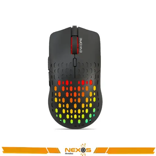 MOUSE ENKORE VIBRANT EKM 303 GAMER USB 7 LEDS 6 BOTONES 3600DPI
