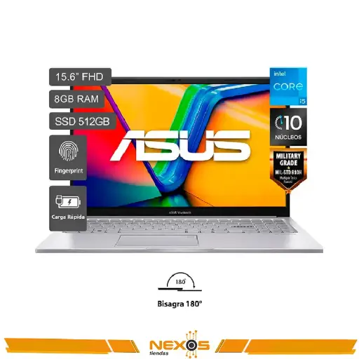 [111111165] LAPTOP ASUS X1504ZA-NJ278W, INTEL CORE I5-1235U, RAM 8GB DDR4, SSD 512GB,15.6” 