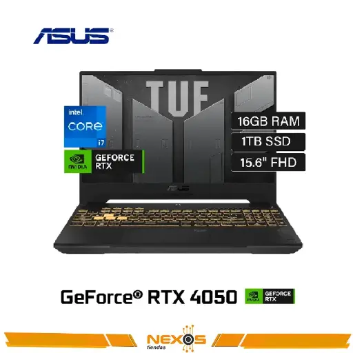 LAPTOP ASUS TUF F15 FX507VU-LP180 INTEL CORE I7-13620H, 16GB DDR5- 4800 MHZ, 1TB SSD, RTX 4050 6GB, 15.6” FHD (1920 x 1080)