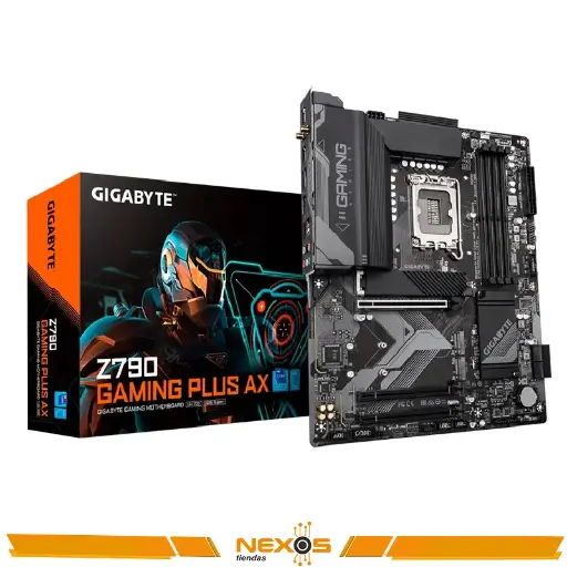 PLACA MADRE GIGABYTE Z790 GAMING PLUS AX, CHIPSET INTEL Z790, LGA1700, ATX, DDR5 
